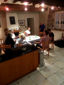 relaxing in the evening